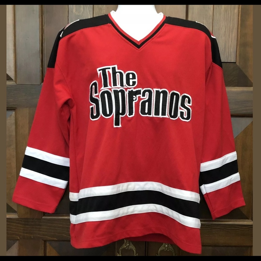The Sopranos HBO Embroidered Hockey Jersey Large